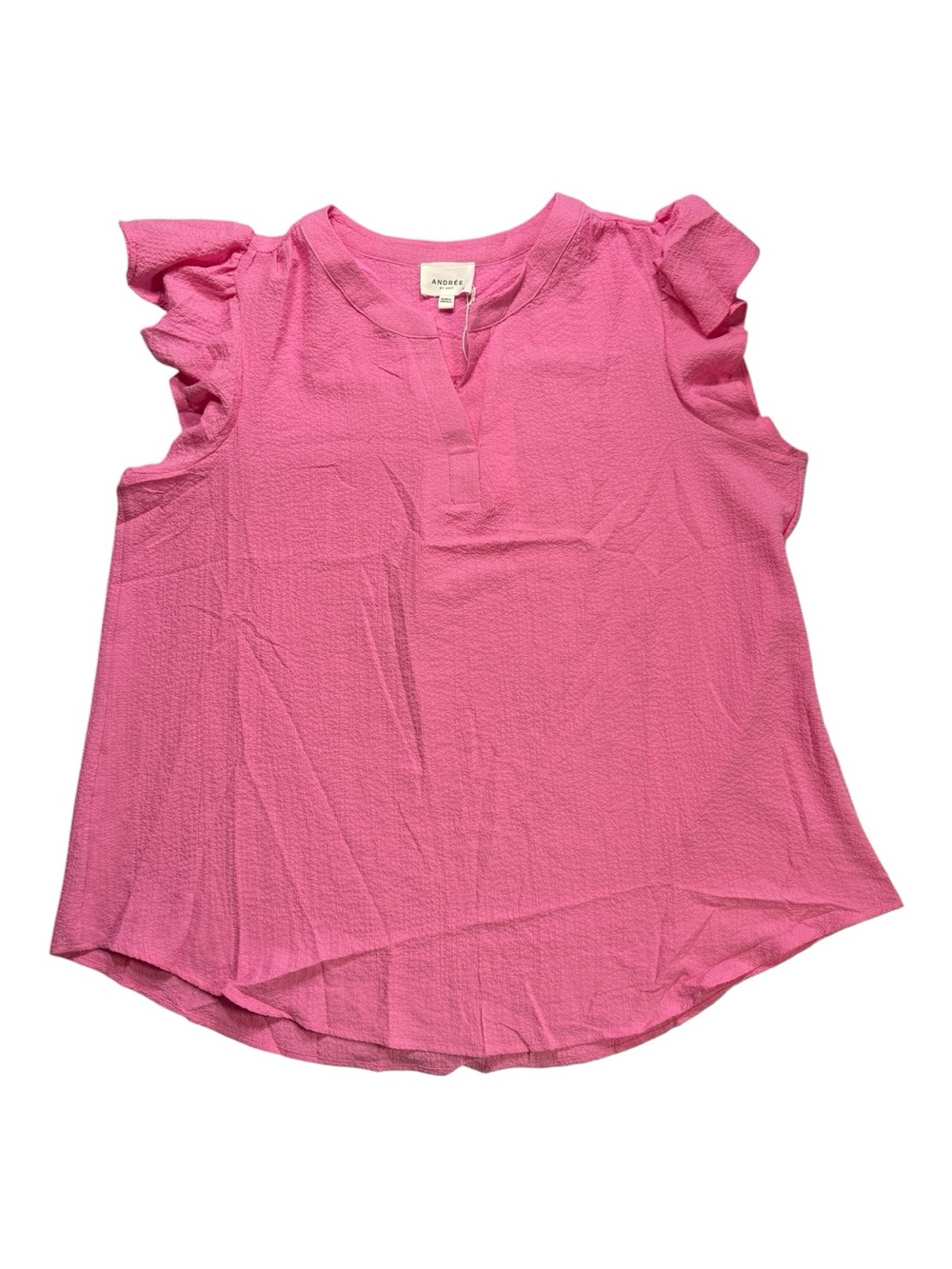 Andrée by Unit Flutter Sleeve Blouse – 1X NWT Pink
